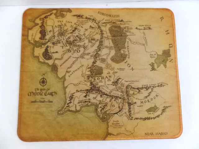 NEW LORD OF THE RINGS MIDDLE EARTH MOUSE PAD 10x12