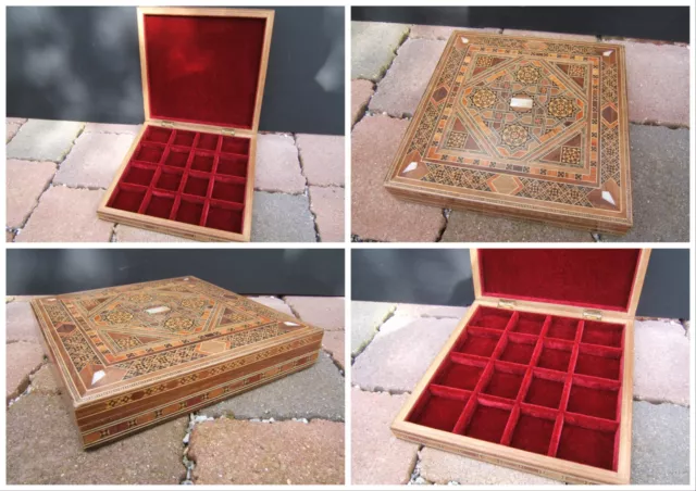 Early Damascus Inlaid Jewellery/Document Box - Fab Interior