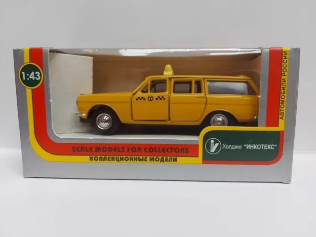 VERY RARE INKOTEKS Saratov Volga GAZ 2402 TAXI CCCP 1/43 MIB OVP only one on Eba