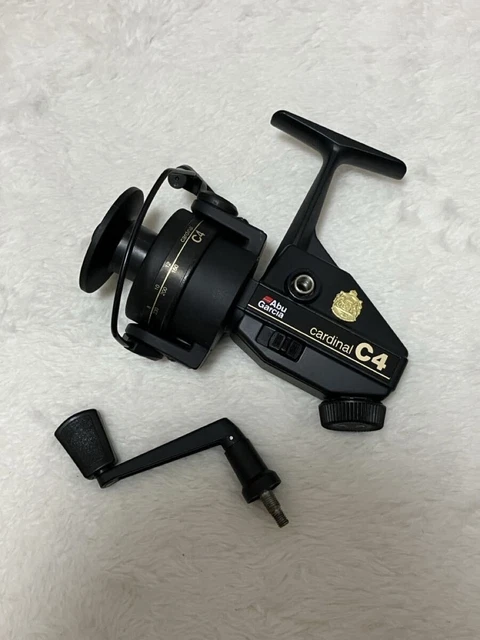 abu garcia cardinal c4 spinning reel Rare Vintage SPECIAL BOXED AS NEW  Antique & Vintage Fishing Tackle The Ambassador C4s four stainless steel bearings with instant anti ABU Garcia Cardinal C4X, made