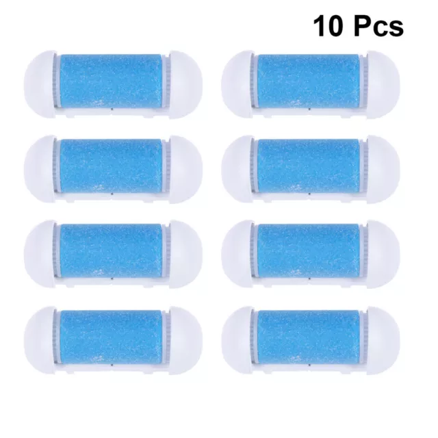 10 Pcs Compatible Replacement Roller Refill Heads Pedicure Rollers Pedal