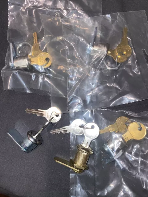 Cash Drawer Lock, Alarm Panel Lock, Cabinet Lock . Key Lot of 5