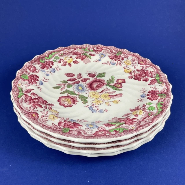 Copeland Spode - Spode’s Bouquet 6” Bread And Butter Plates - Set Of 4