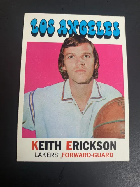 1971-72 Topps Basketball #61 Keith Erickson EX/EX+ Los Angeles Lakers UCLA