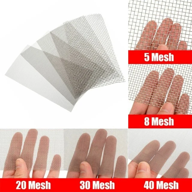 Stainless Steel 5 Mesh ~40 Mesh Woven Wire Filtration Screen Filter 5.9 X 11