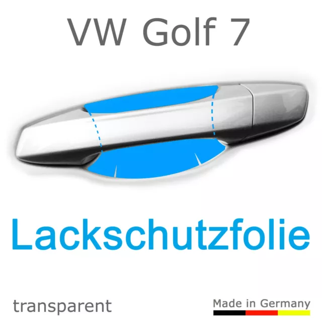 SCHUTZFOLIE AUFKLEBER TÜRGRIFF Griffmulde / Volkswagen - Golf 7