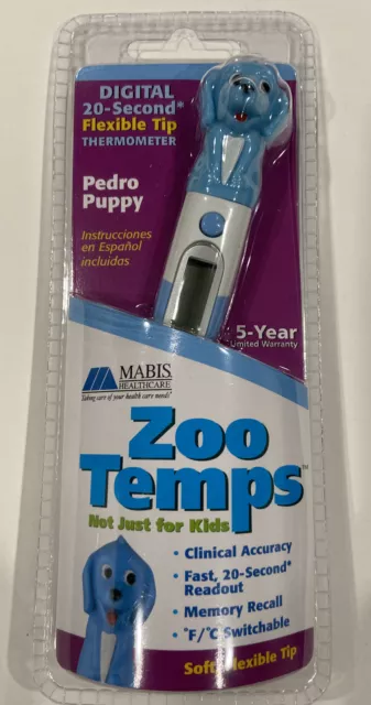 MABIS Zoo Temps Digital Soft Flexible Tip Thermometer Pedro Puppy
