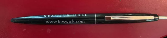 Luxury Keswick Hall Hotel Virginia Black Ballpoint Pen Travel Collectable Gift