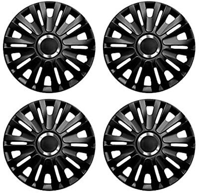 Royale Car Wheel Trims 15" Hub Caps Plastic Covers Set of 4 black specific fit R