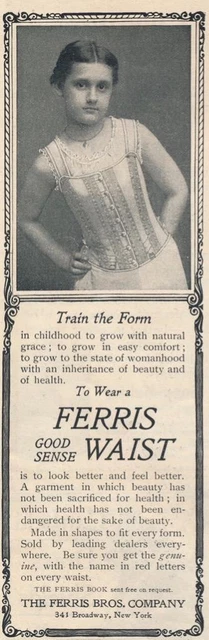 Magazine Ad - 1902 - Ferris Brothers Co - New York - Children's Corsets