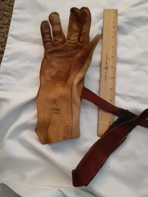 Churchill Glove Co.,pete Gay mesquite Texas Pat.pend Rodeo GOATSKIN Cowboy,Glove