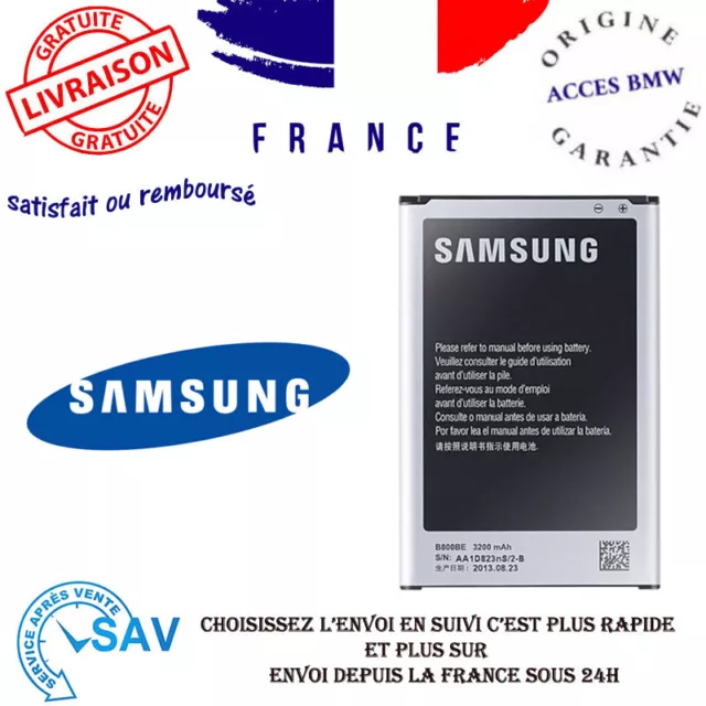 Originale Batterie Samsung EB-B800BEBEC Pour SM-N900J/Note III SCL22/Note III