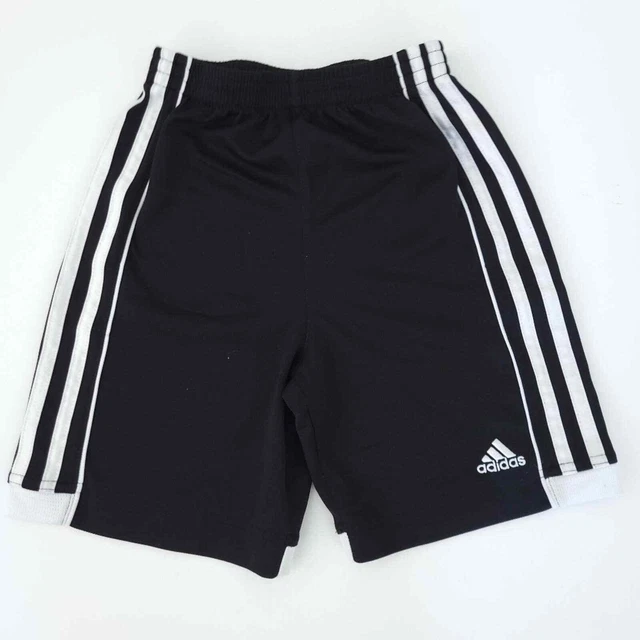 Adidas Basketball Shorts Boys Size 6 Black Athletic Long Shorts