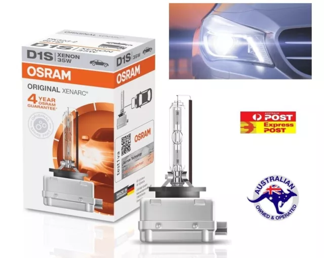 1x Osram D1S 35W 4200K HID Xenarc Xenon Headlight Bulb PK32d-2 66140 66144 globe