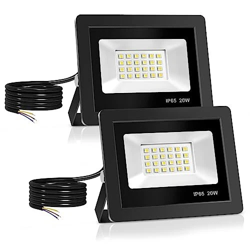Realky 20W Projecteur LED Spot LED avec 24 LEDs Eclairage Exterieur IP65 Etan...
