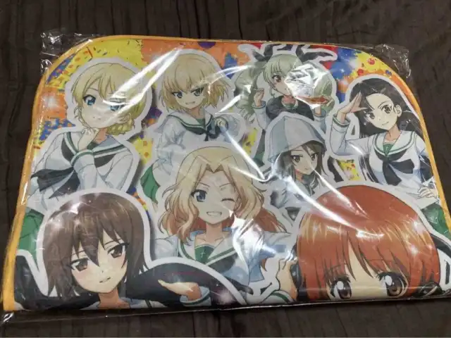 Movie Girls Und Panzer Pachinko and slot machine prize chair covers from Japan