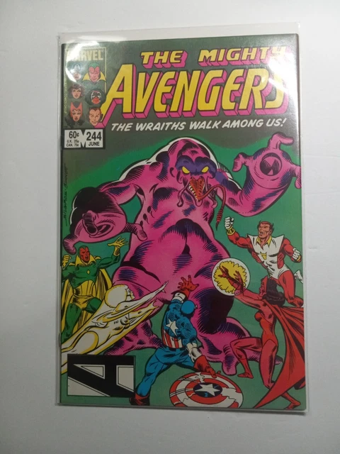 Vintage The Mighty Avengers # 244 ( 1984, Marvel Comics MCU) High Grade +