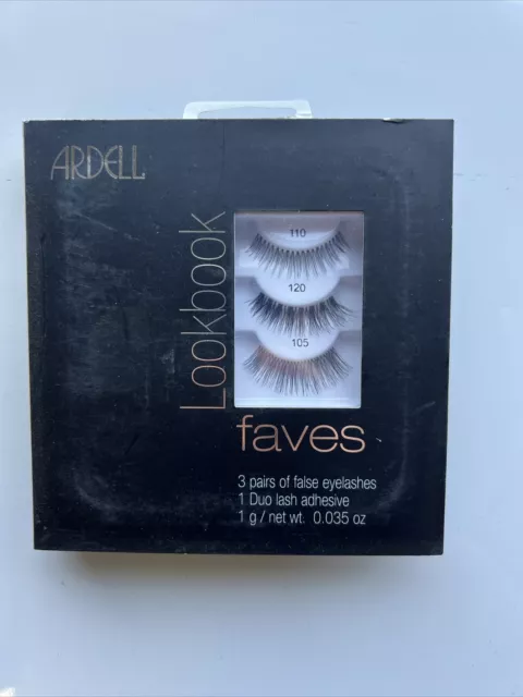 Ardell Lookbook Faves 3 Pairs of False Eyelashes 110,120, & 105 1 Pack