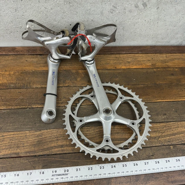Plateau Shimano 52T 130 BCD W-Cut Vintage - Argent, 5 Boulons, Alliage, Vélo Route