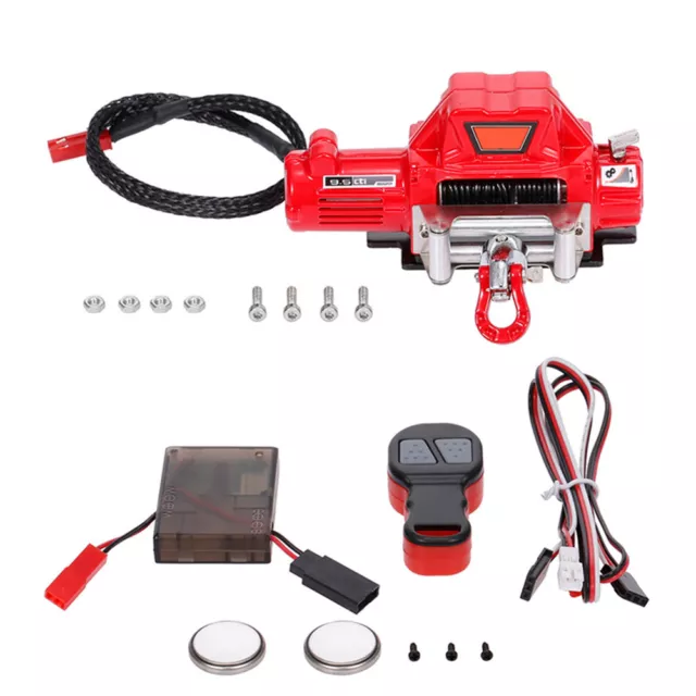 Metal Electric Winch & Remote Controller for 1:10 RC TRX4 SCX10 II 90046 Redcat
