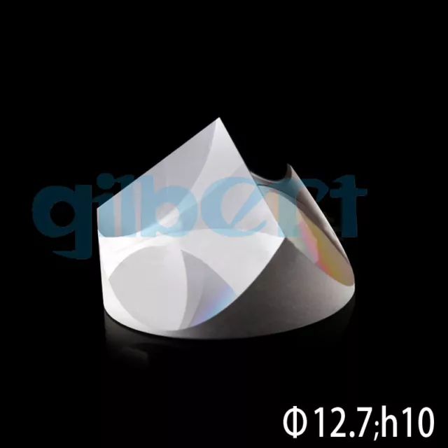 Optical Glass Pyramid Prism K9 12.7mmx10mm Physics Refractor Light Spectrum