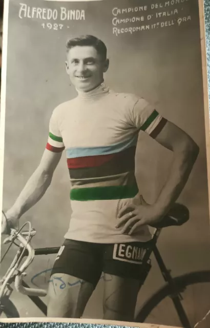 Ciclismo Alfredo Binda 1927 autografo