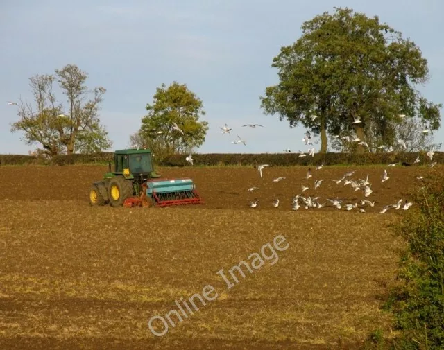Photo 6x4 Sowing the seeds Thorpe Arnold A tractor drilling the seed with c2010