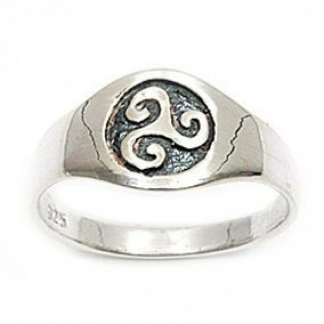 BAGUE T56 CHEVALIERE Croix Celtique Triskel Argent Massif 925 de Dolly Bijoux EUR 25 00 PicClick FR
