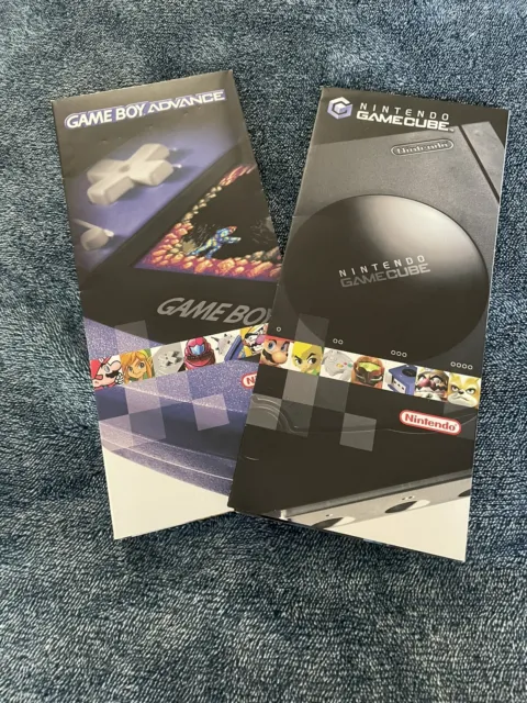 Nintendo Gameboy Advance/Gamecube Link cable & Wavebird Ad Set With Posters