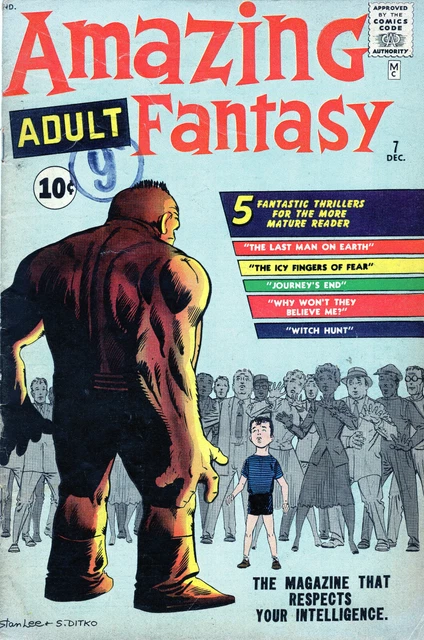 Amazing Adult Fantasy # 7 First Lee/Ditko Issue Vg-