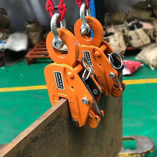 INDUSTRIAL VERTICAL HANGING Steel Plate Lifting Clamp Metal Heavy Duty