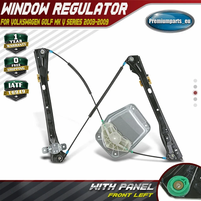 FOR VW GOLF Mk5 0309 4/5 Doors Front Lfet Window Regulator With Panel