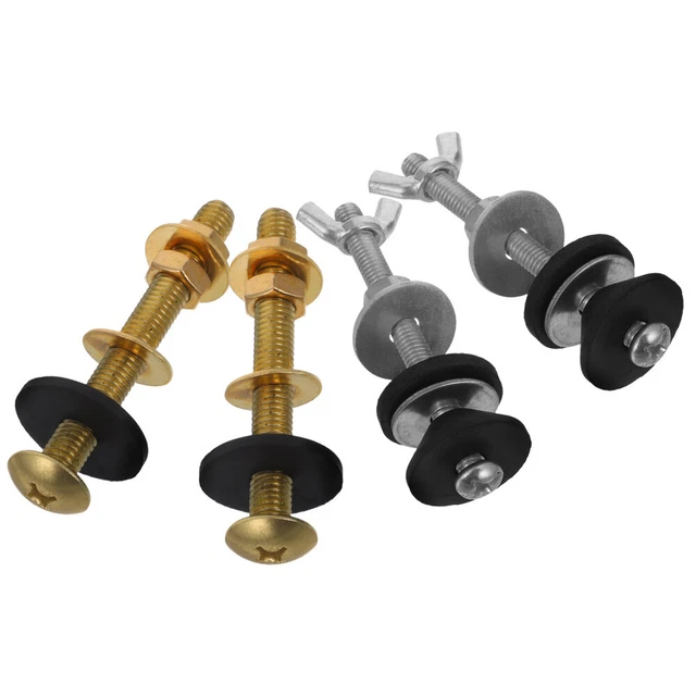 Kit De 4 Boulons En Acier Inoxydable Pour Abattant De WC - Fixations Robustes, Déverrouillage Rapide, Remplacement Facile