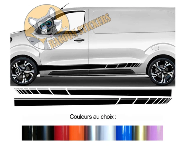 2 Bandes Bas De Caisse Pour Peugeot Expert - Autocollants Décoratifs, Modèle BD500-78