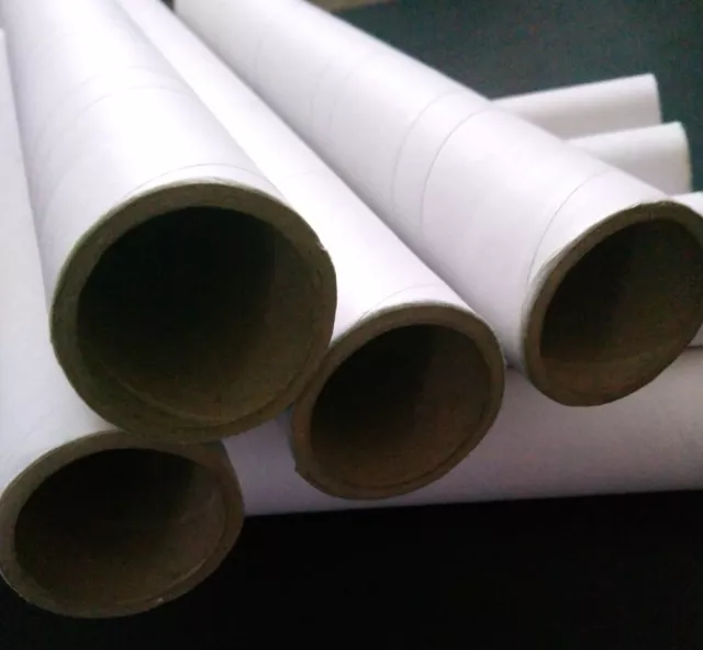 19 tubi di cartone resistenti artigianato extra lunghi/spessore 5 mm/diameto 6 cm