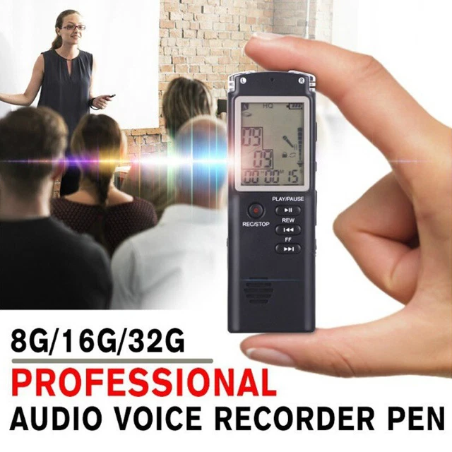 32G Voice Activated Mini Spy Digital Sound Audio Recorder Dictaphone MP3 Player
