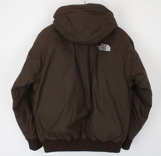 The North Face HyVent Giacca Uomo Medio Completo Zip Imbottito Cappuccio Marrone 2