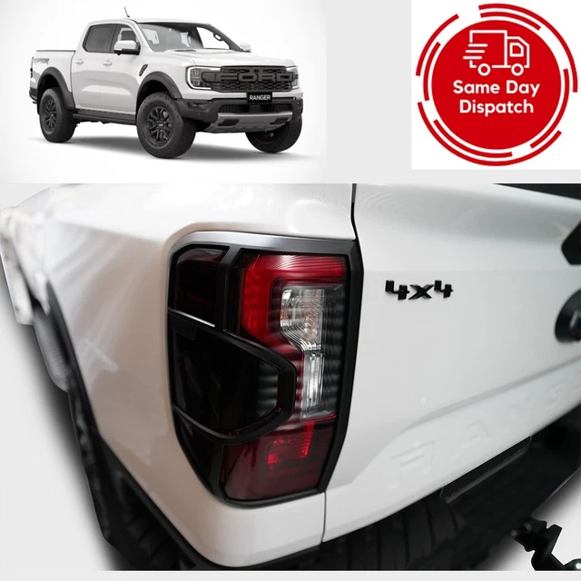 NEXT GEN FORD Ranger 2022-2023 & Raptor Black Tail Light Trims Covers ...