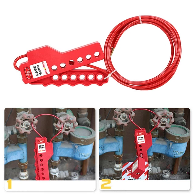 Cable Lockout Steel Cable Lockout Electrical Device Parts for Disconnect