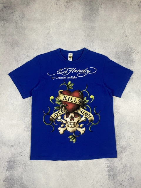 Camisetas Heavy Metal Camiseta Ed Hardy Love Kill Slowly Skull