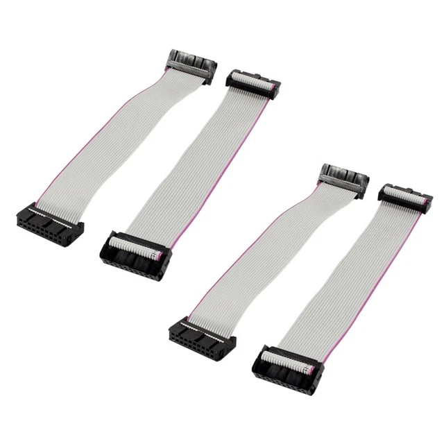 4 Pezzi 2,54 mm Connettore Cavo Piatto A Nastro Piatto F / F Idc A 20 Pin F8D6