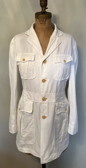 Vintage Women’s “Ralph” By  Ralph Lauren Safari Jacket White Size 10