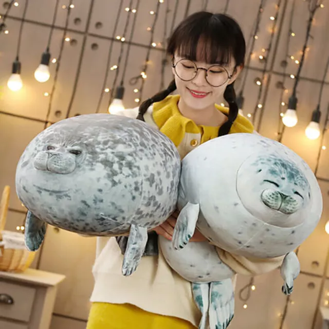 CHUBBY BLOB SEAL Plush Toy Super Soft And Huggable Ocean Animal Pillow Pet  £10.75 - PicClick UK
