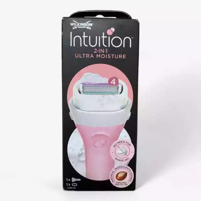 NEW Wilkinson Sword Intuition Sensitive Razor Inc. Blade (pink/ladies/shaving)