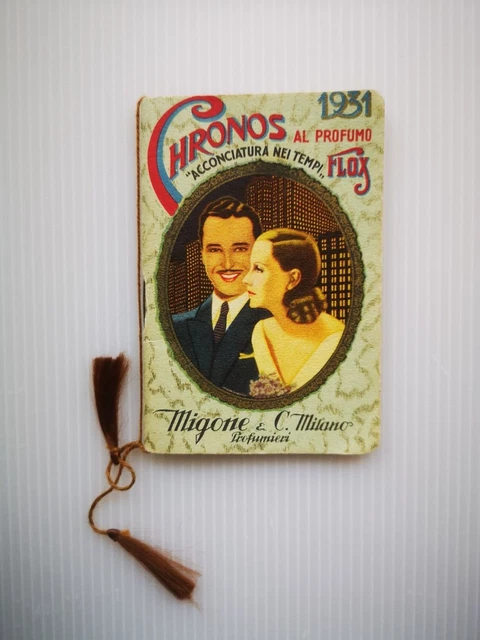 Calendarietto Chronos 1931 Acconciatura Nei Tempi Migone Milano