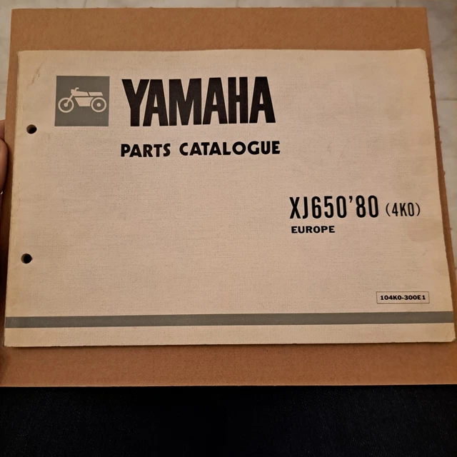 catalogo ricambi moto yamaha xj 650 1981 in inglese catalogue