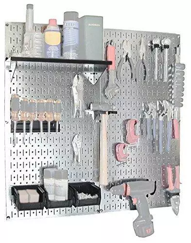 Wall Control 30-WGL-200GVB Galvanized Steel Pegboard Tool Organizer, Galv/Black 2