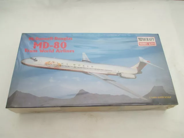 Minicraft 1:144 Mcdonnell Douglas Md-80 Twa