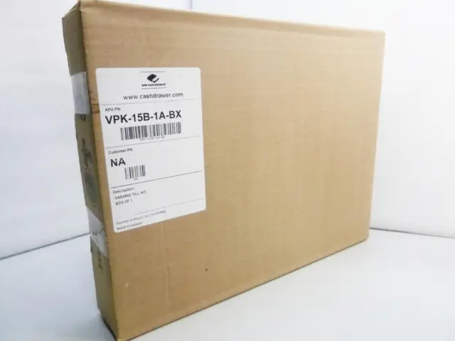 APG Cash Drawer VPK-15B-1A-BX Till for Vasario 1416 w/ No Coin Cups  NEW SEALED