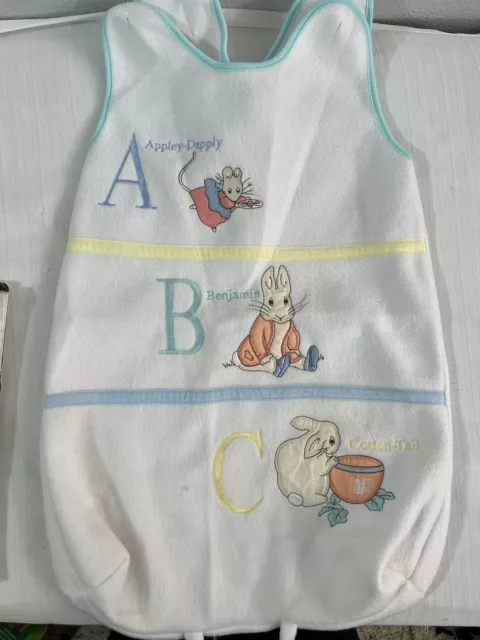 Vintage Peter Rabbit Quiltex Baby Bunting Beatrix Potter